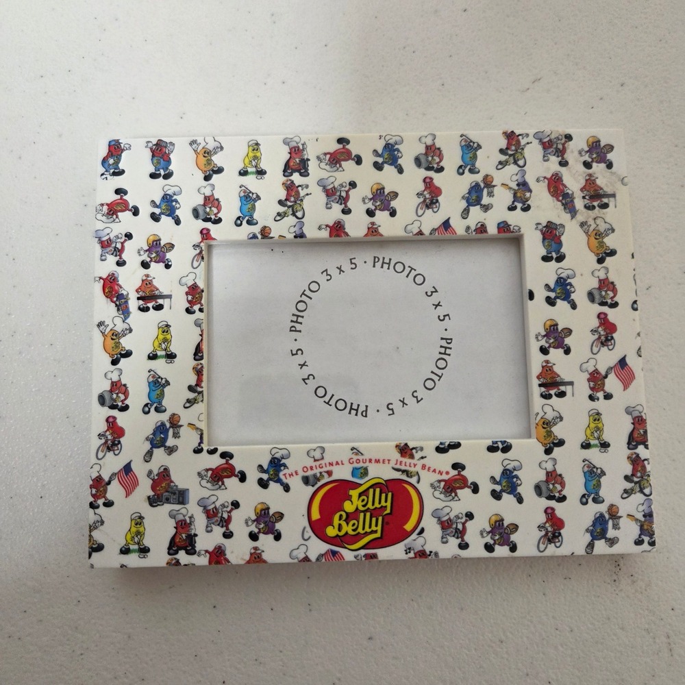 Vintage Jelly Belly The Original Gourmet Jelly Bean 3x5 Photo Picture Frame